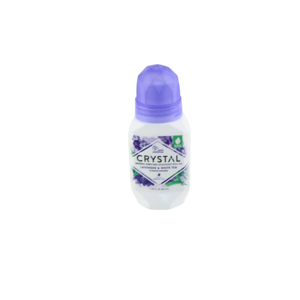 Crystal Mineral Deodorant Roll-On Lavender & White Tea 3-Pack New